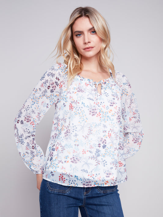 Charlie B. - Blouse - Cerisier - C4503P